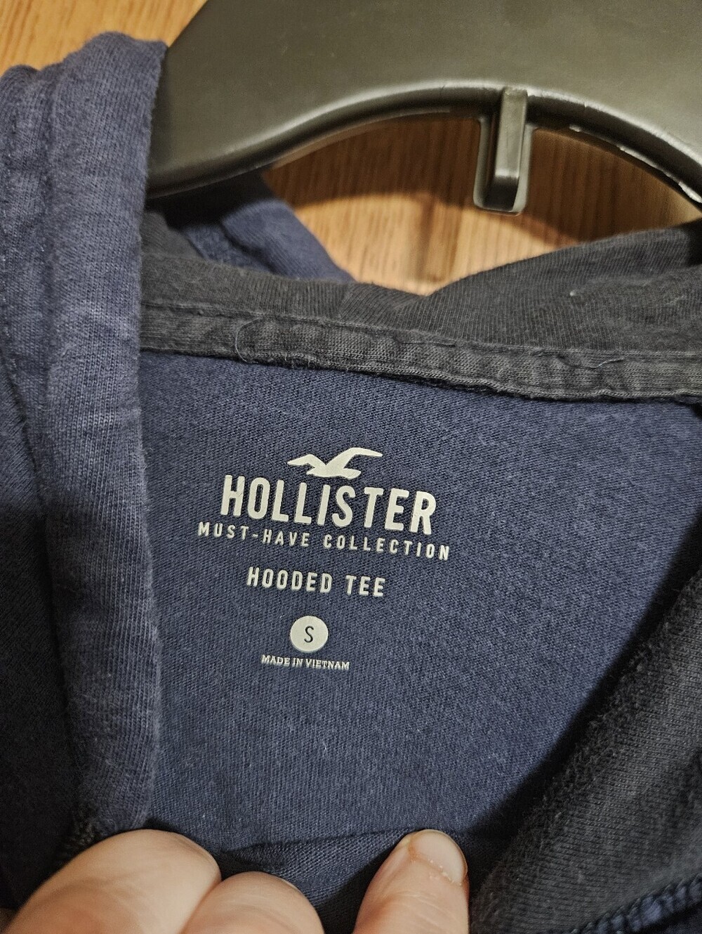Bundle Of Two Hollister Hooded Tee Blue Navy Blue Size Small! - Picture 8 of 8